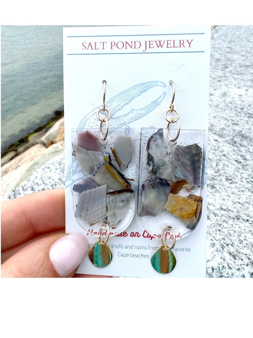 FORESTDALE EARRINGS- Atlantic Mussel Shell