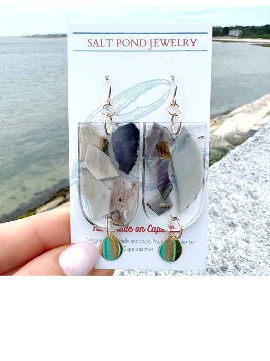 FORESTDALE EARRINGS- Atlantic Mussel Shell